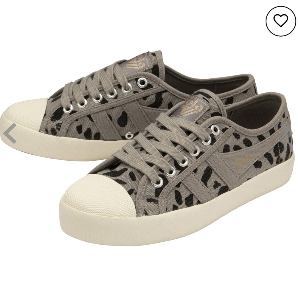 Gola Classics Women’s Classic Delta Sneakers Size 8 US / 9 EU Grey Black Leopard - Picture 11 of 11